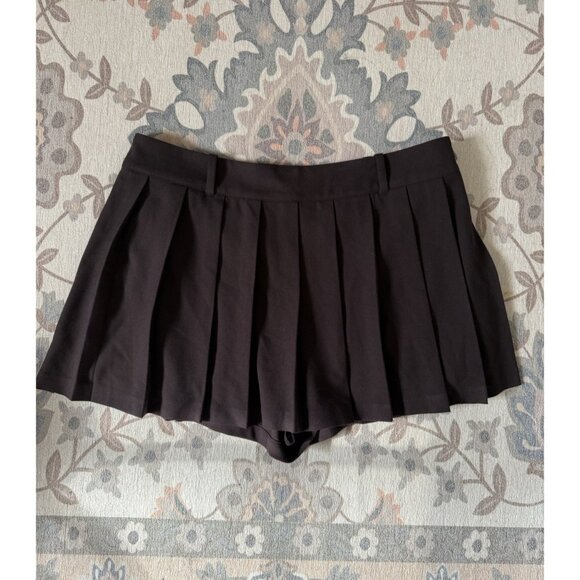 Gap Pleated Flowy Skort In Terra Brown Coquette Dainty Grunge Basics L - Picture 4 of 9